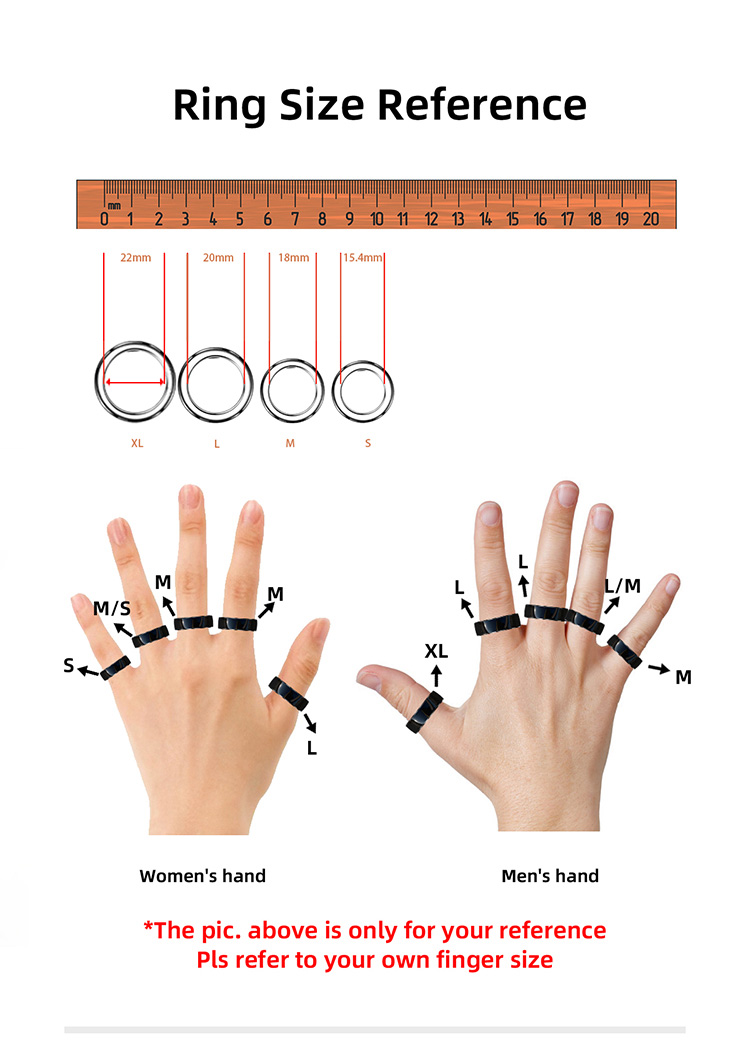 R8 smart ring size reference